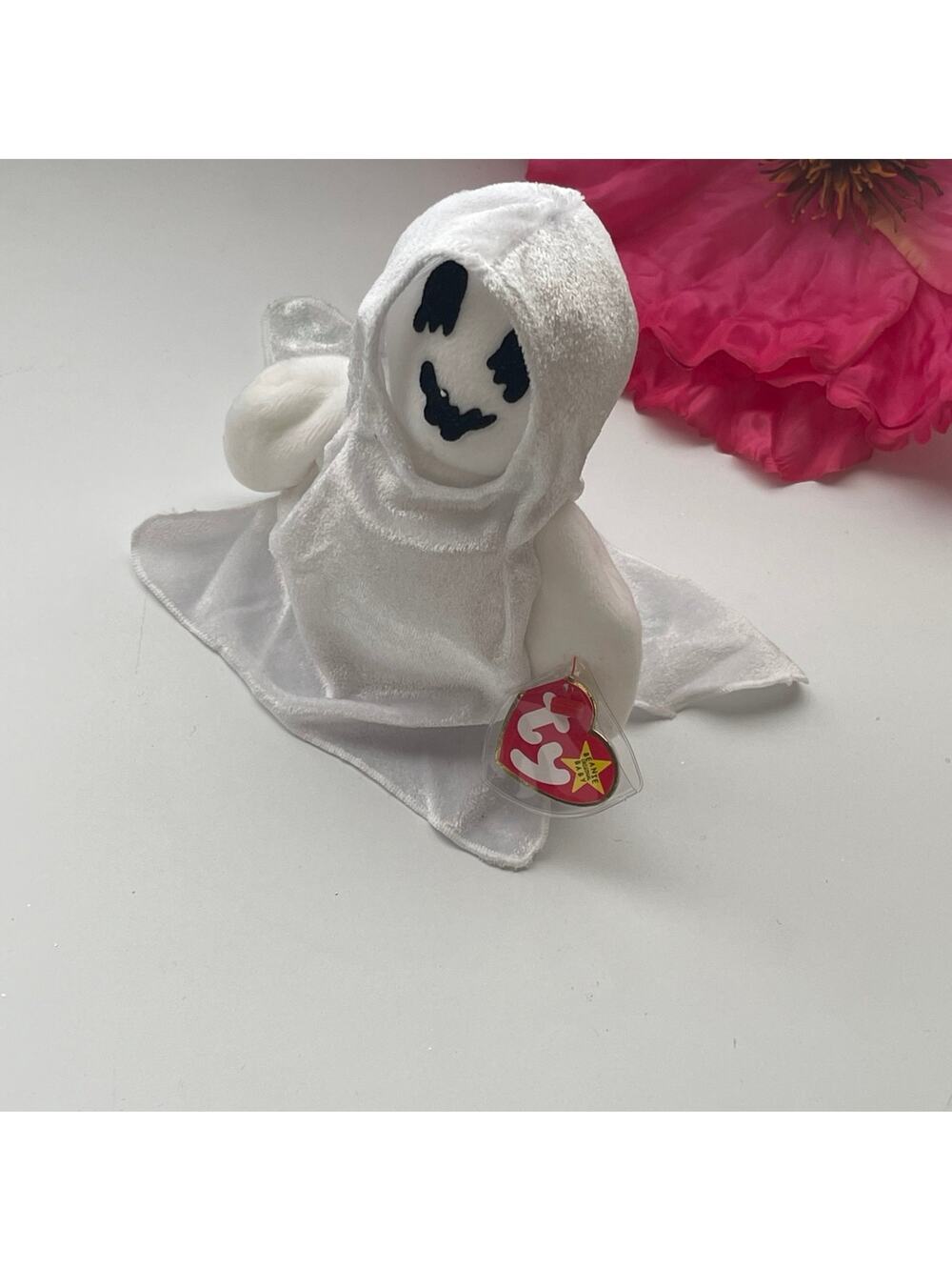 1999 Ty Beanie Baby Sheets - Ghost Halloween cute spooky Plush